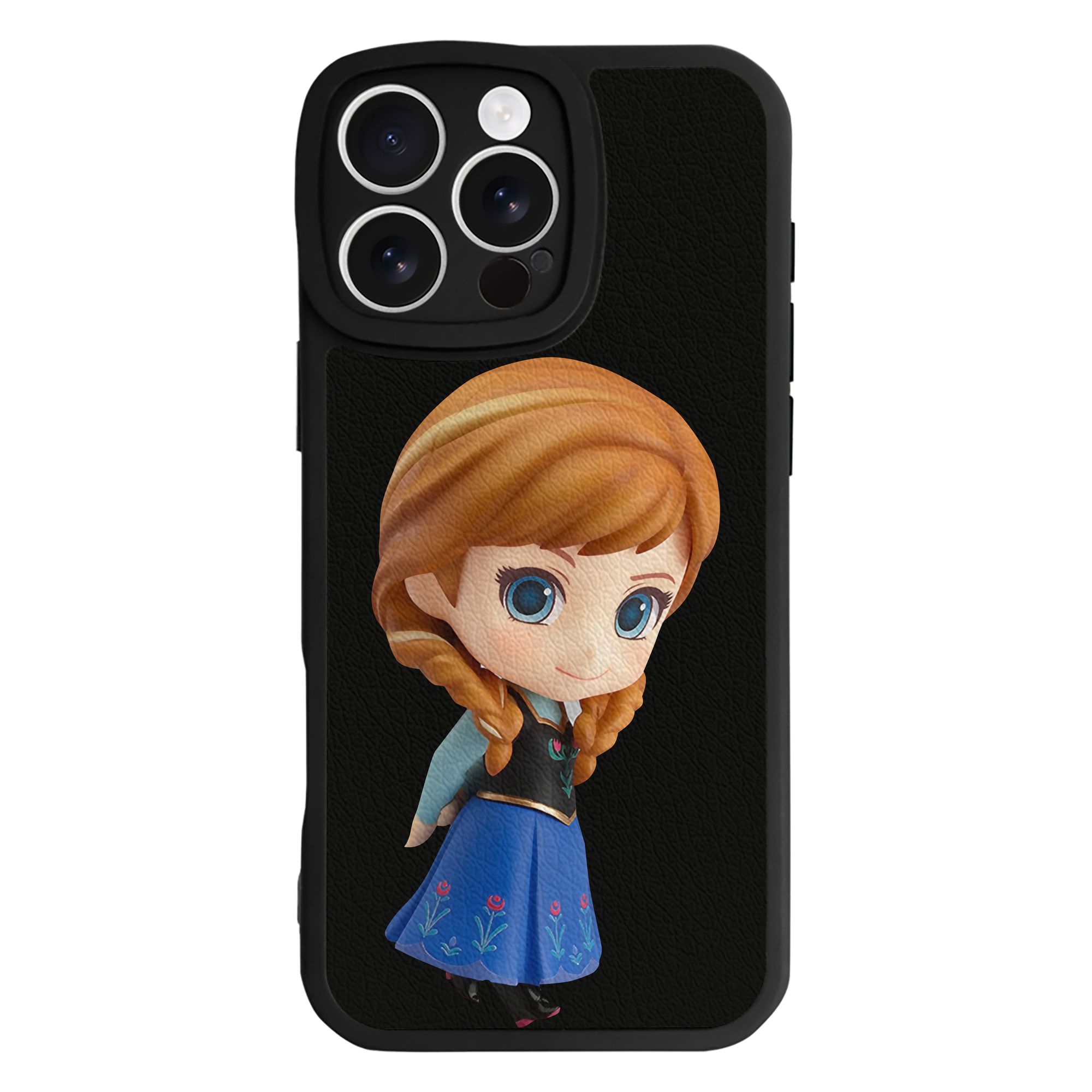 （画像用） アナと雪の女王 アンナ エルサ Frozen Anna Elsa 【iPhone 16シリーズ対応】シリコンスマホケース（レザー調） 材質：シリコン